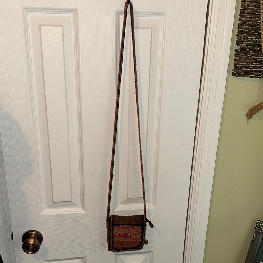 Genuine Pallay Peru Colourful Woven Crossbody Mini Bag
